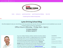 Tablet Screenshot of lytesdrivingschool.com